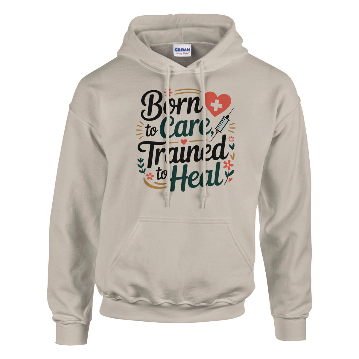 Born To Care - Trained To Heal Unisex Classic Pullover Hoodie - KPAP Canada