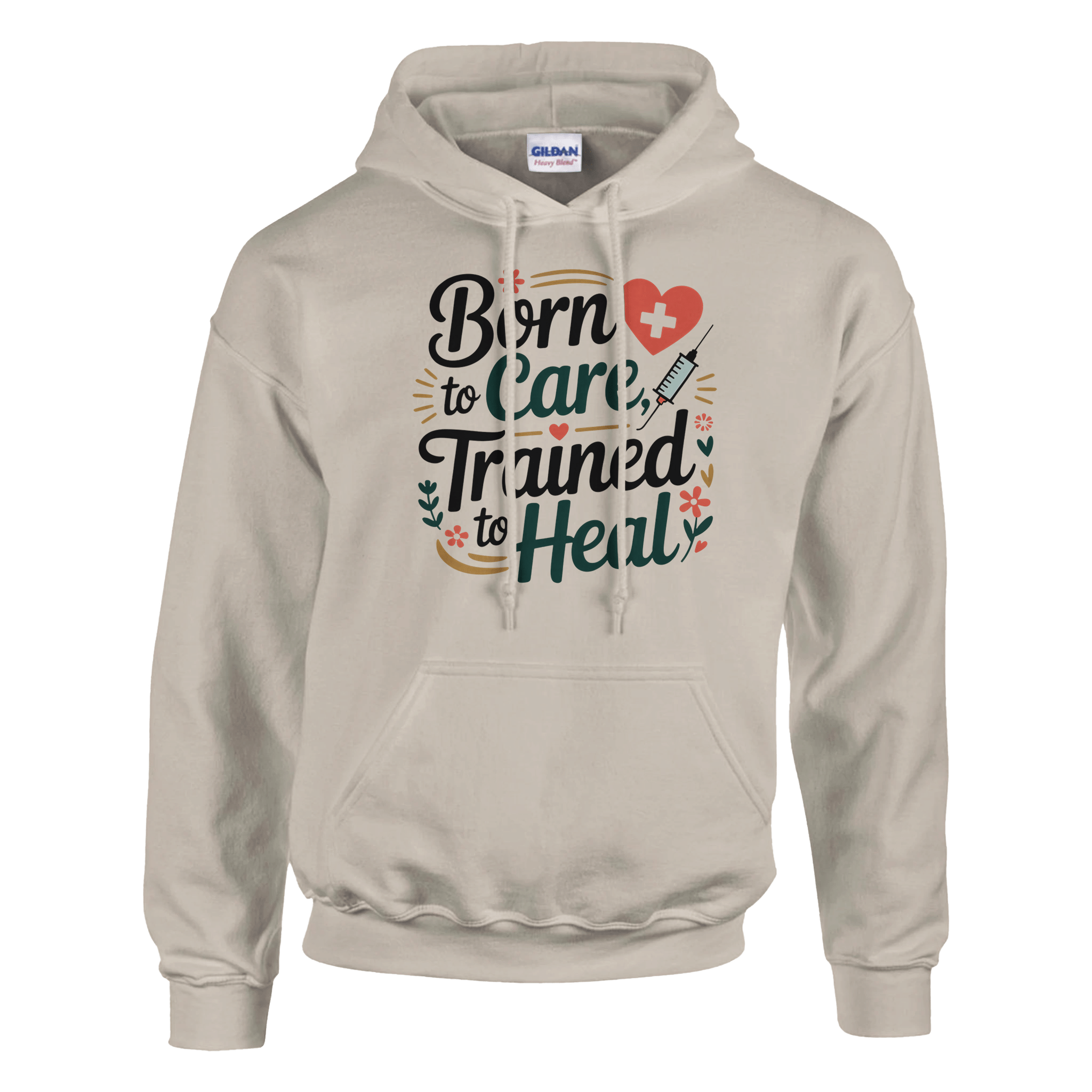 Born To Care - Trained To Heal Unisex Classic Pullover Hoodie - KPAP Canada