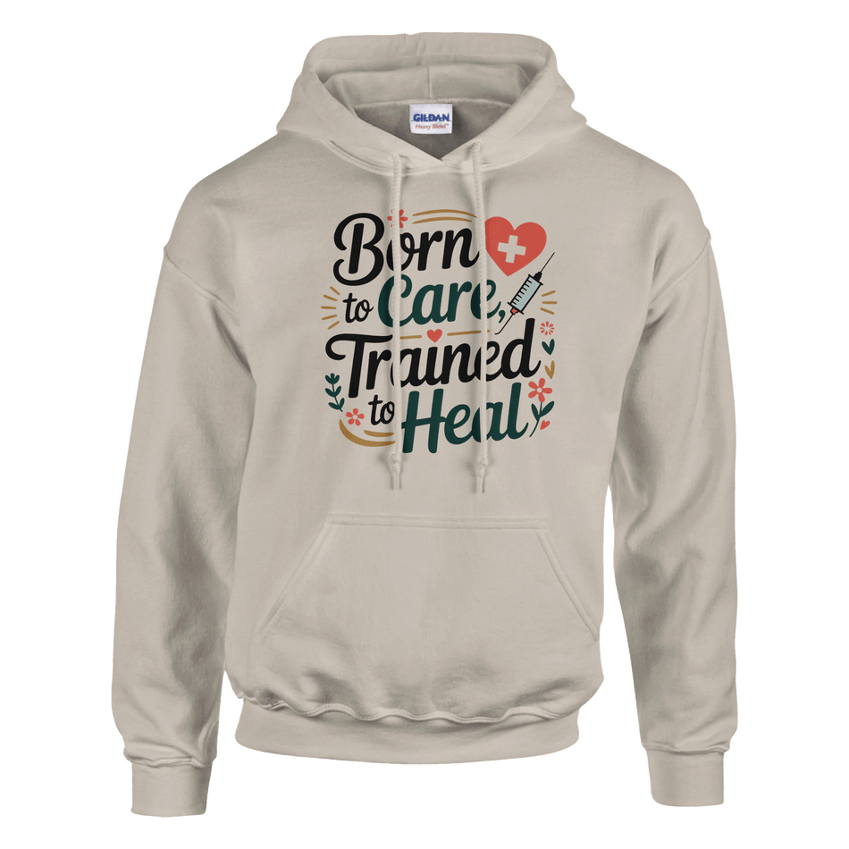 Born To Care - Trained To Heal Unisex Classic Pullover Hoodie - KPAP Canada