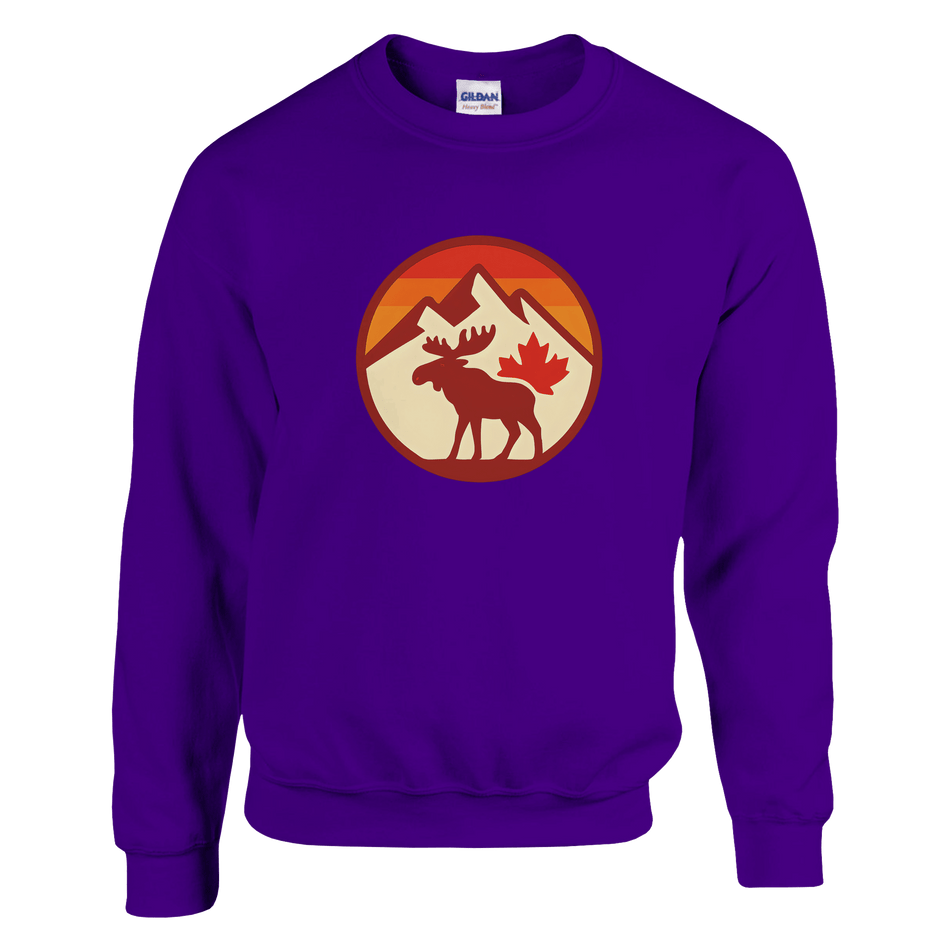KPAP Original Classic Sweatshirt – Canadian Flag & Mountains Design - KPAP Canada