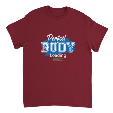 Perfect Body Loading Heavyweight Cotton T-Shirt – Classic Fit Casual Wear - KPAP Canada