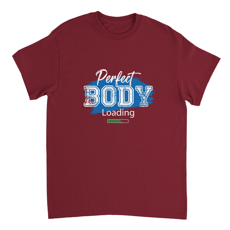Perfect Body Loading Heavyweight Cotton T-Shirt – Classic Fit Casual Wear - KPAP Canada