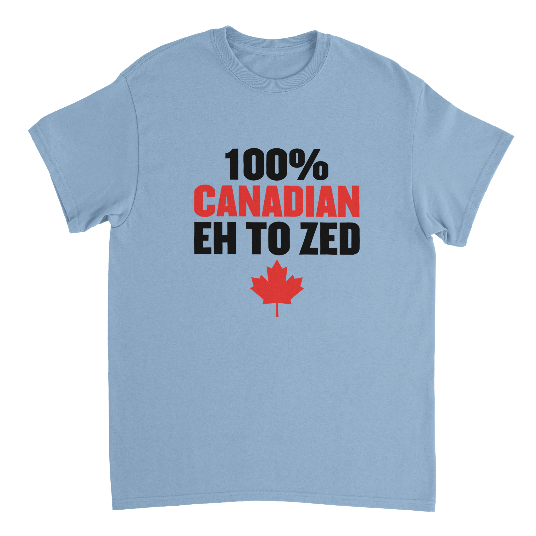 100% Canadian Eh to Zed T-Shirt – Premium Cotton, Classic Fit, National Pride Wear - KPAP Canada