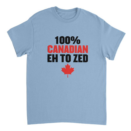 100% Canadian Eh to Zed T-Shirt – Premium Cotton, Classic Fit, National Pride Wear - KPAP Canada