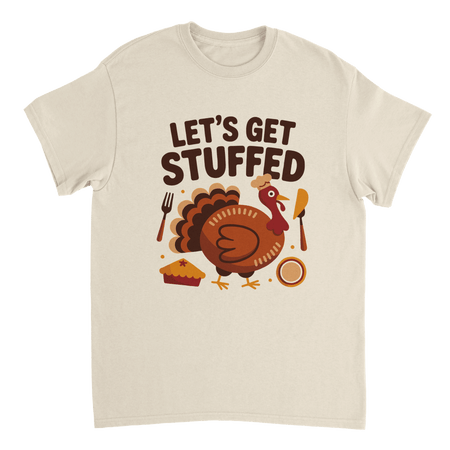 Let’s Get Stuffed Thanksgiving T-Shirt – Classic Cotton Tee for Fall Celebrations - KPAP Canada