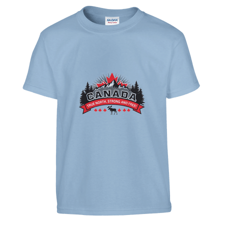 Kids' T-Shirt - Canada True North Strong & Free Design - KPAP Canada