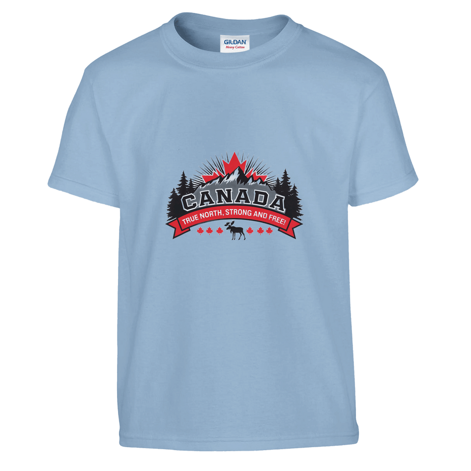 Kids' T-Shirt - Canada True North Strong & Free Design - KPAP Canada