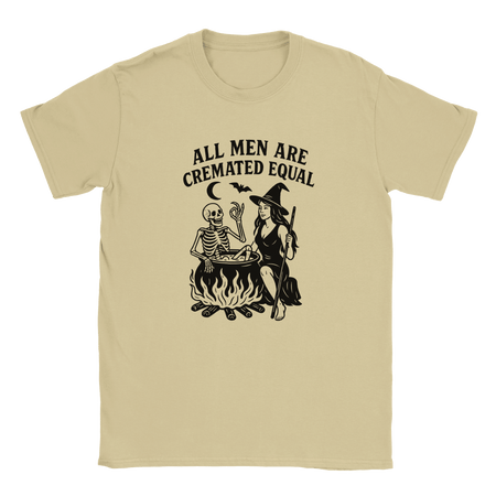 Unisex Halloween T-Shirt - All Men Are Cremated Equal Graphic Tee - KPAP Canada