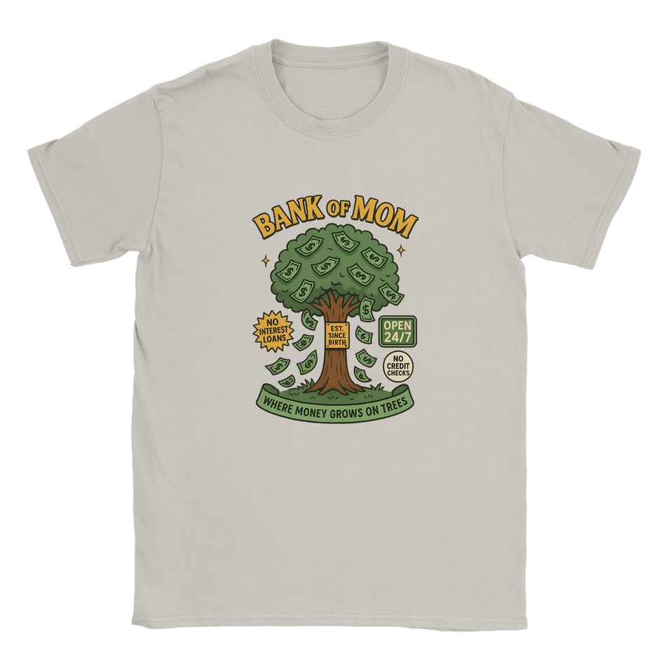 Funny Bank of Mom T-Shirt for Mothers – Soft Cotton Graphic Tee - KPAP Canada