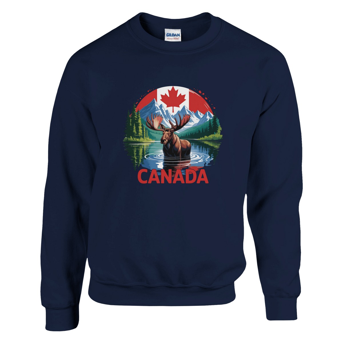 Canada Moose & Mountains Heavy Blend Sweatshirt – Classic Comfort - KPAP Canada