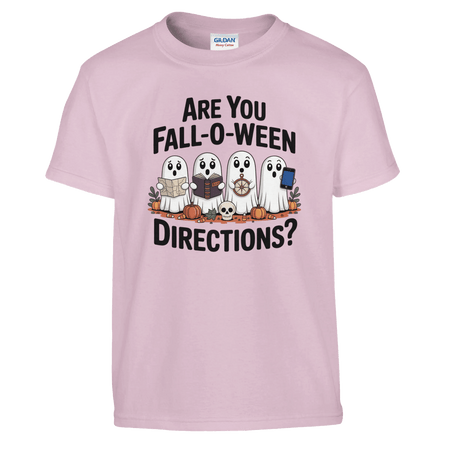 Kids Halloween T-Shirt – 'Are You Fall - O - Ween Directions?' Fun Design - KPAP Canada