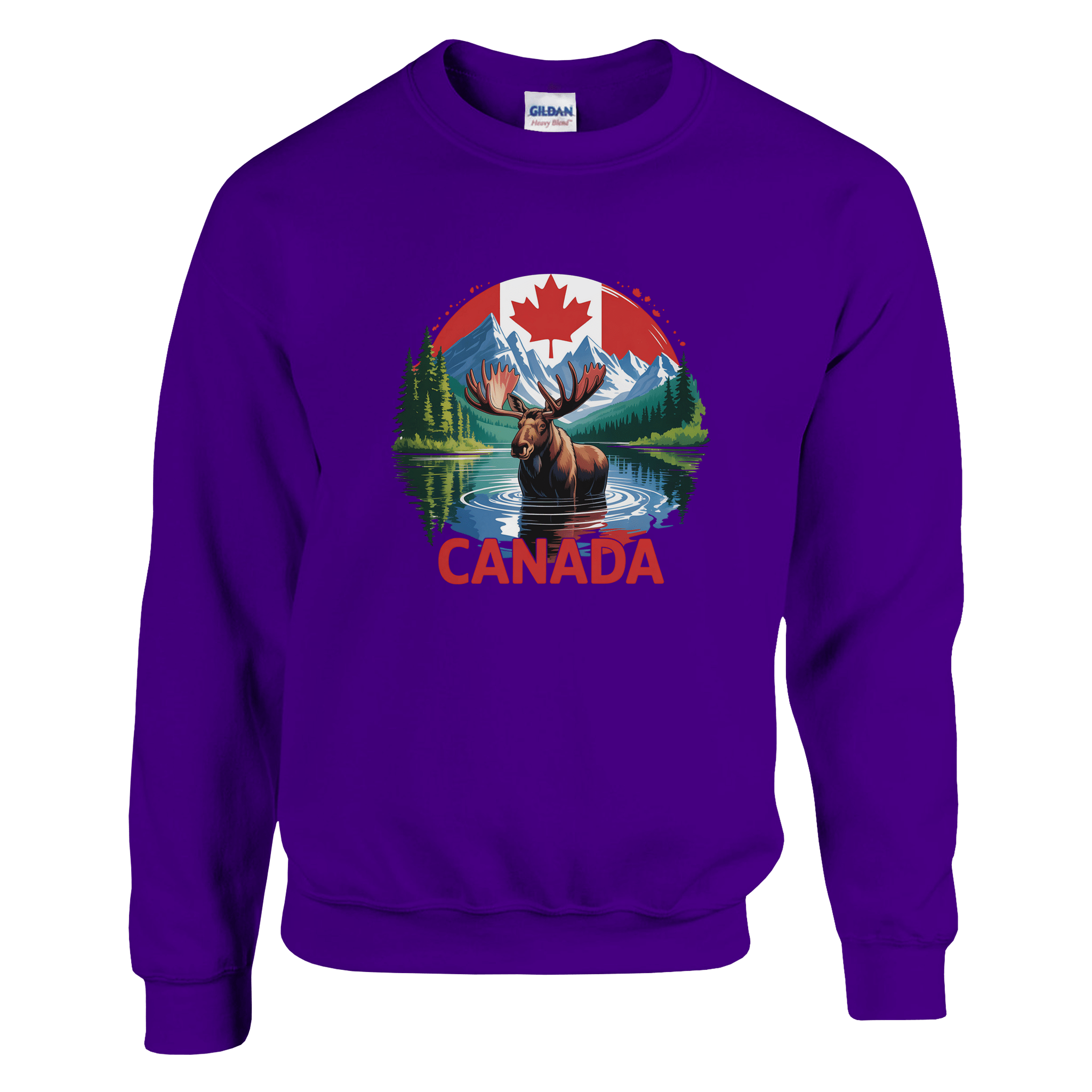 Canada Moose & Mountains Heavy Blend Sweatshirt – Classic Comfort - KPAP Canada