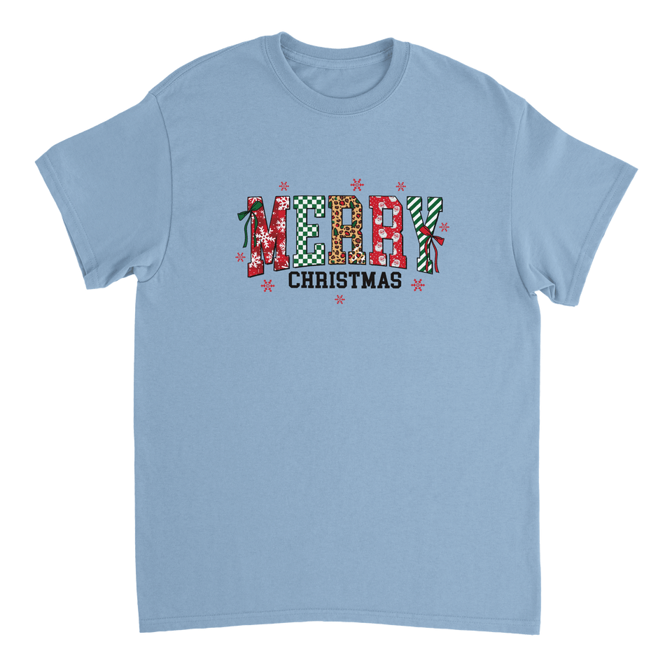 Merry Christmas Heavyweight Cotton T-Shirt – Classic Fit Holiday Apparel - KPAP Canada