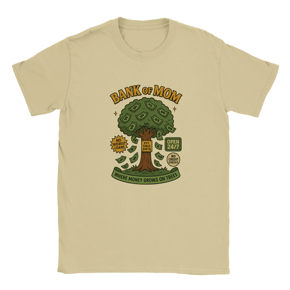Funny Bank of Mom T-Shirt for Mothers – Soft Cotton Graphic Tee - KPAP Canada