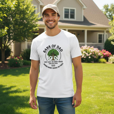 Funny Ultra Cotton T-Shirt - Bank of Dad Design - KPAP Canada