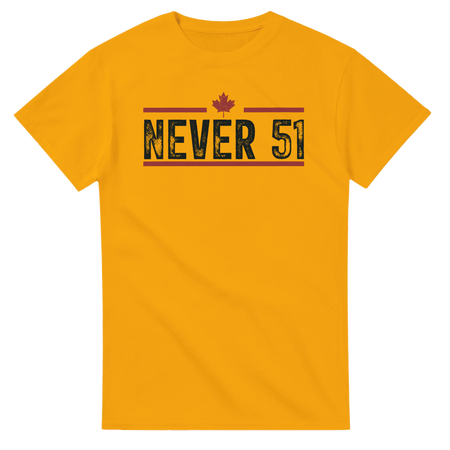 Never 51st T-Shirt – Classic Fit Heavyweight Cotton Tee - KPAP Canada