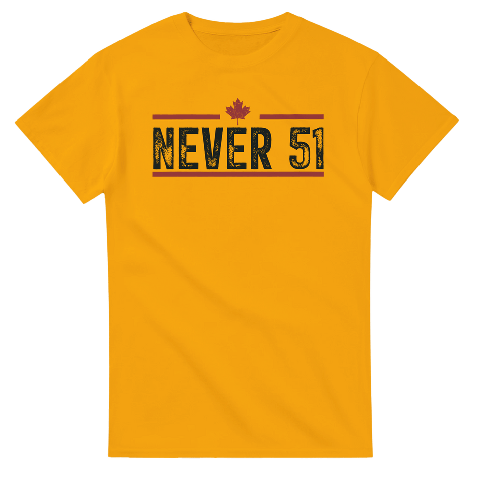 Never 51st T-Shirt – Classic Fit Heavyweight Cotton Tee - KPAP Canada
