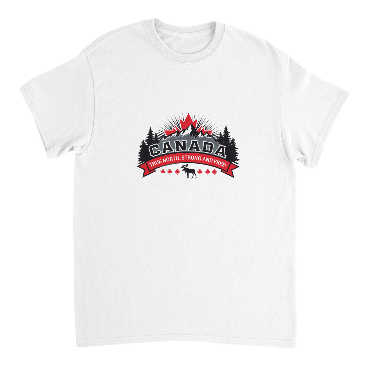 Canada True North Strong & Free T-Shirt – Premium Cotton, Iconic Design, Perfect Patriotic Wear - KPAP Canada