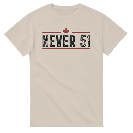 Never 51st T-Shirt – Classic Fit Heavyweight Cotton Tee - KPAP Canada