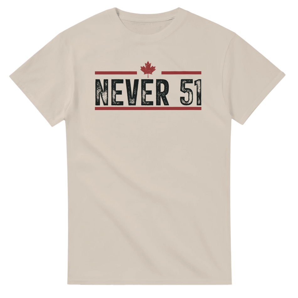 Never 51st T-Shirt – Classic Fit Heavyweight Cotton Tee - KPAP Canada