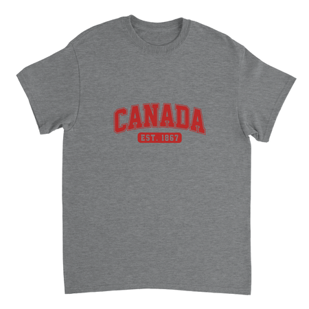 Canada Est. 1867 T-Shirt – Classic Fit, Heavyweight Cotton, Heritage Casual Wear - KPAP Canada