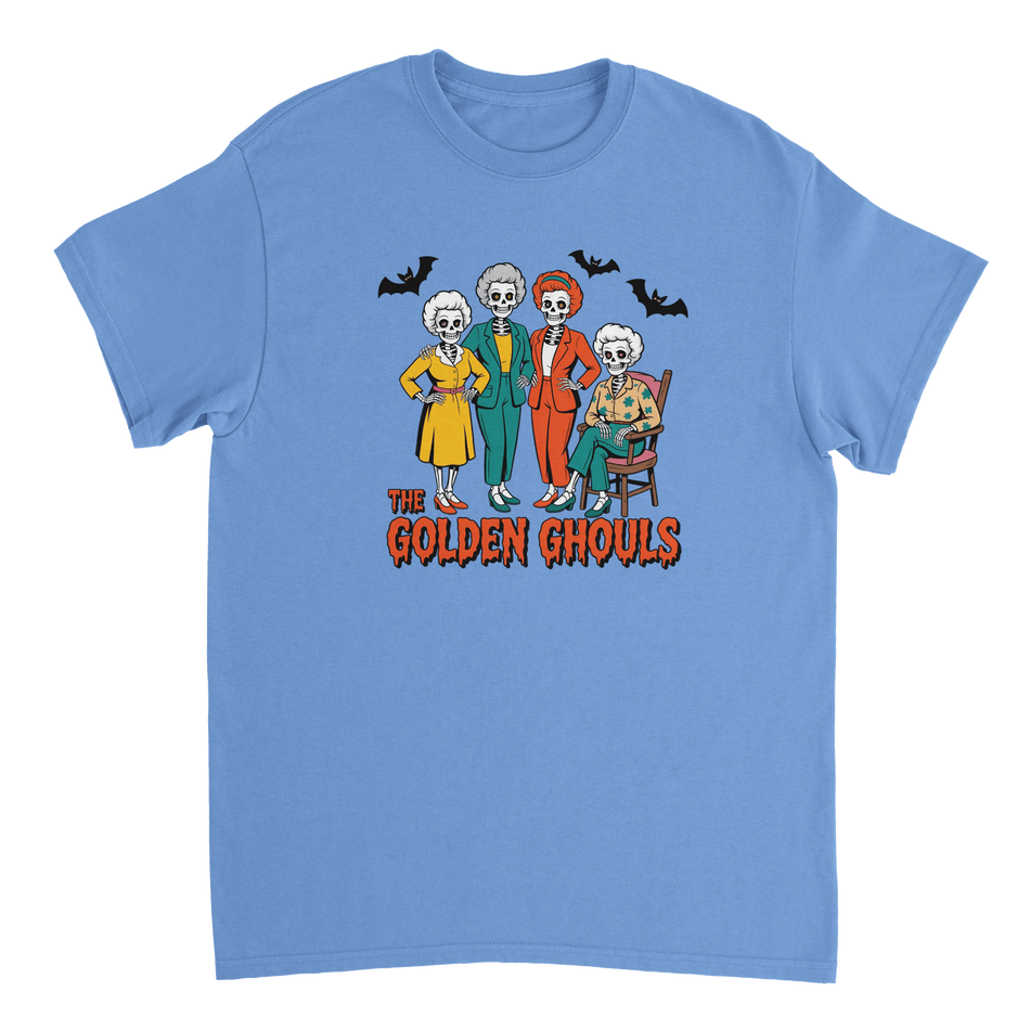 The Golden Ghouls T-Shirt – Spooky & Stylish Skeletons, Heavyweight Cotton, Classic Fit - KPAP Canada