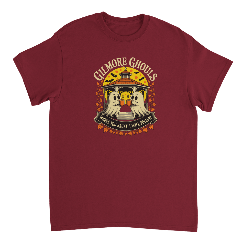 Gilmore Ghouls 'Where You Haunt, I Will Follow' T-Shirt – Spooky Cozy Comfort, Heavyweight Cotton - KPAP Canada