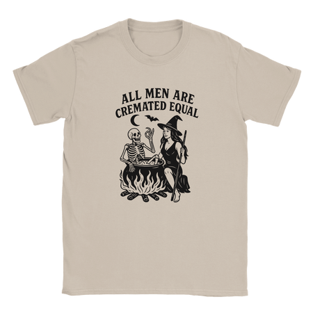 Unisex Halloween T-Shirt - All Men Are Cremated Equal Graphic Tee - KPAP Canada