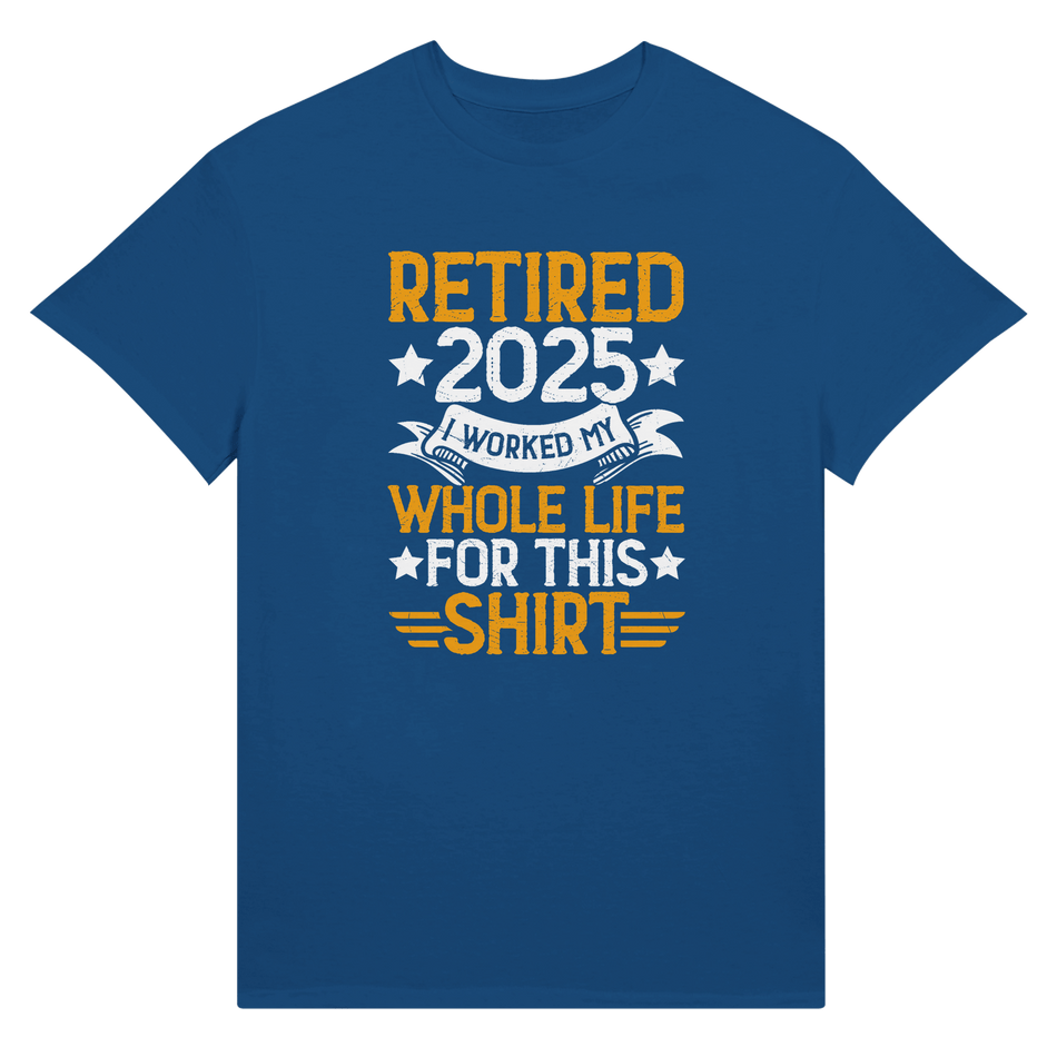 Retired 2025 Cotton T-Shirt – Classic Tee for Retirement Celebration - KPAP Canada