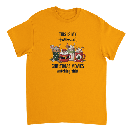 Hallmark Christmas Movies T-Shirt – Classic Fit Heavyweight Cotton Tee - KPAP Canada