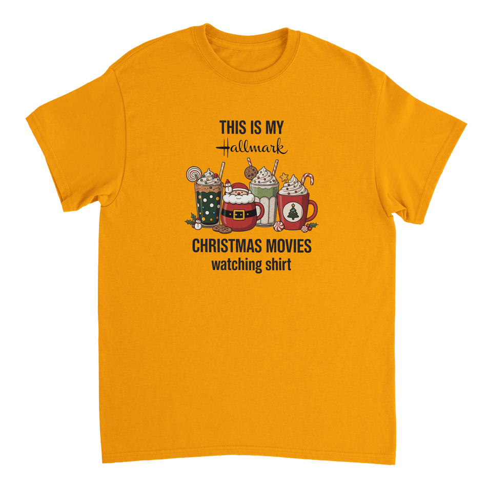 Hallmark Christmas Movies T-Shirt – Classic Fit Heavyweight Cotton Tee - KPAP Canada