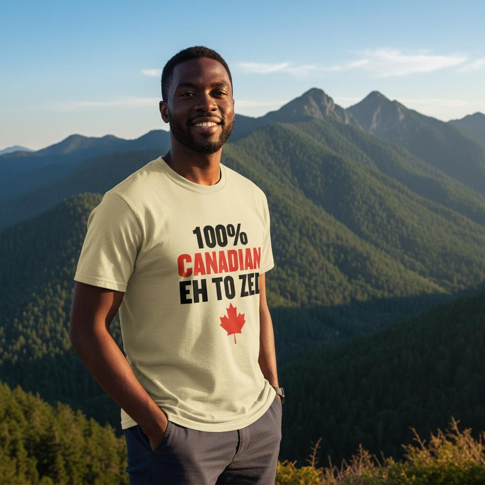 100% Canadian Eh to Z T-Shirt – Premium Soft Cotton Tee - KPAP Canada