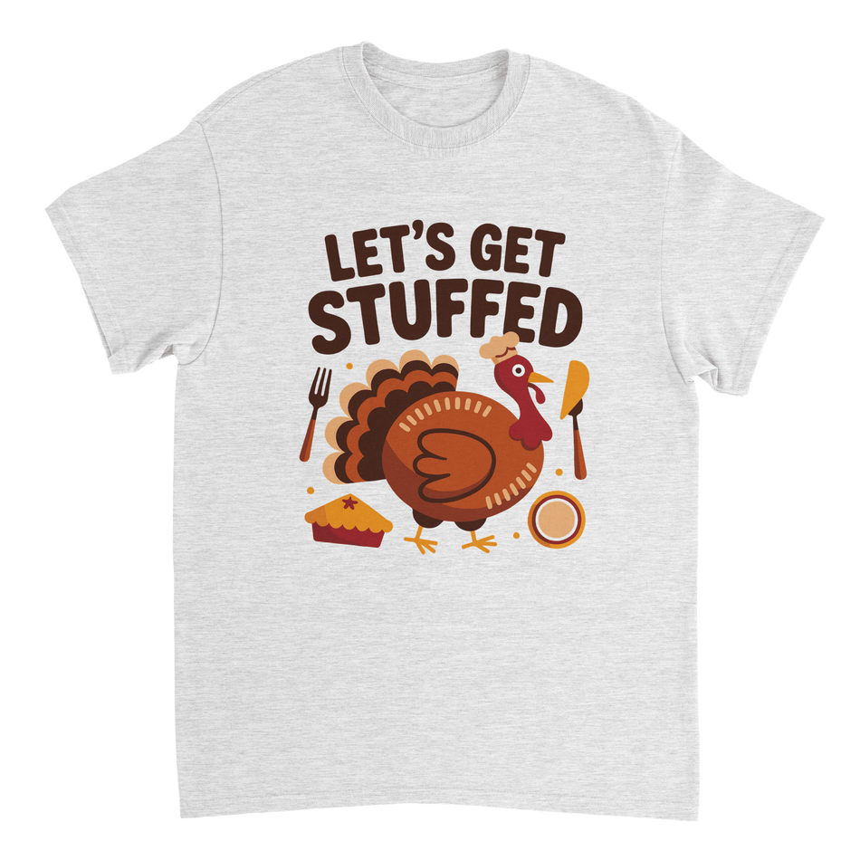 Let’s Get Stuffed Thanksgiving T-Shirt – Classic Cotton Tee for Fall Celebrations - KPAP Canada