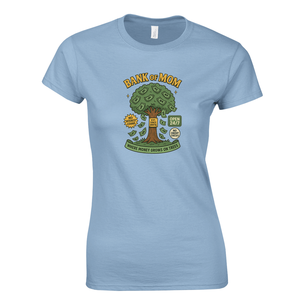 Ladies T-Shirt - Bank of Mom Design - KPAP Canada