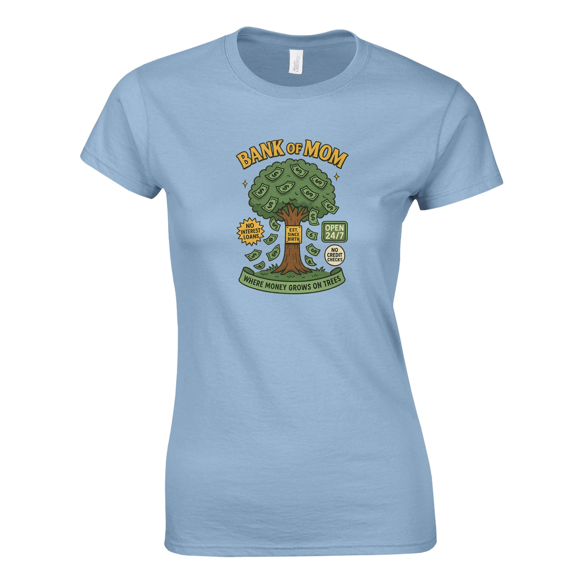 Ladies T-Shirt - Bank of Mom Design - KPAP Canada