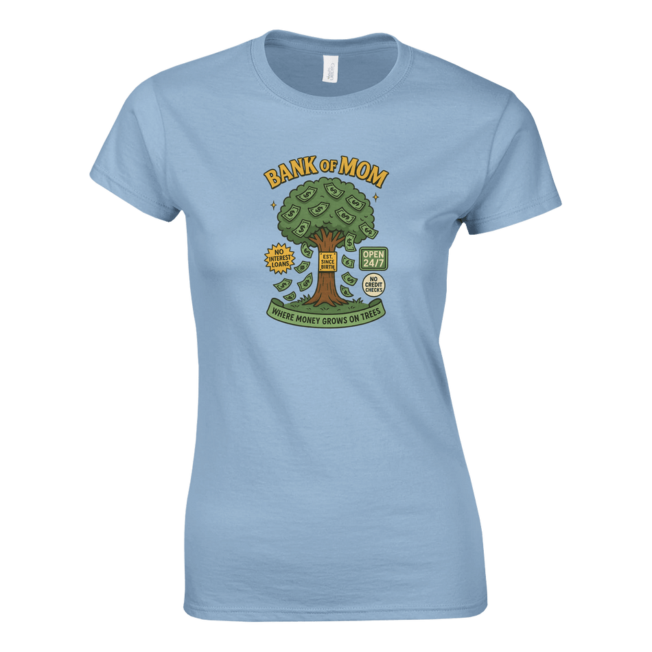 Ladies T-Shirt - Bank of Mom Design - KPAP Canada