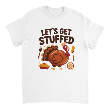 Let’s Get Stuffed Thanksgiving T-Shirt – Classic Cotton Tee for Fall Celebrations - KPAP Canada