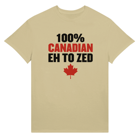 100% Canadian Eh to Z Unisex Ultra Cotton T-Shirt – Classic Canadian Pride - KPAP Canada