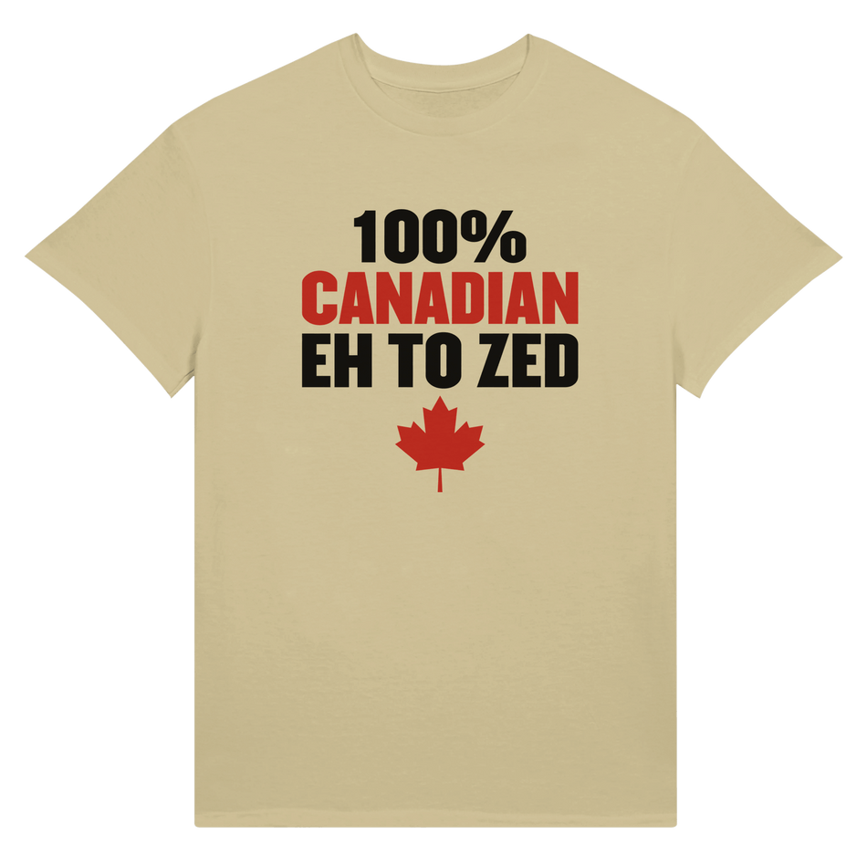 100% Canadian Eh to Z Unisex Ultra Cotton T-Shirt – Classic Canadian Pride - KPAP Canada