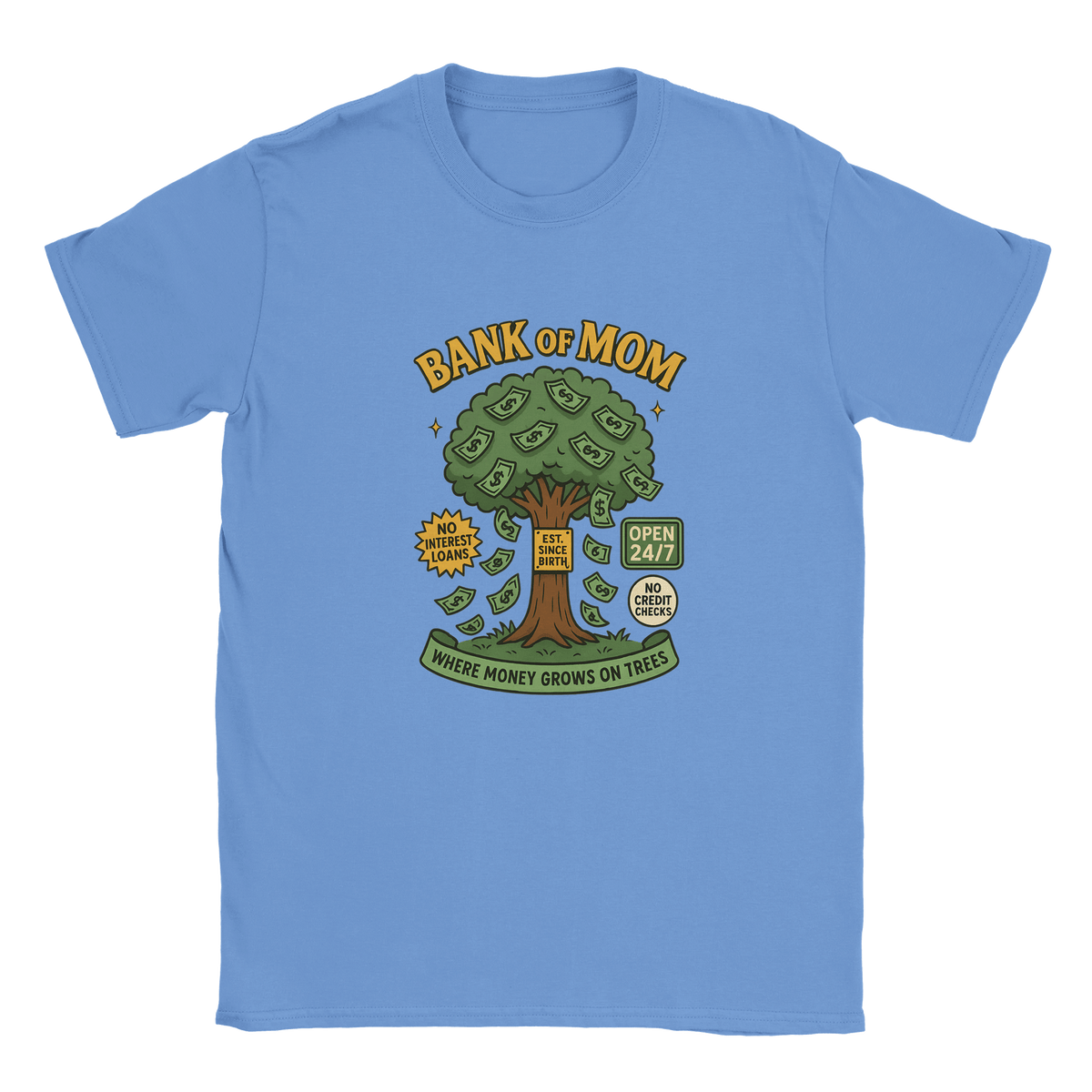 Funny Bank of Mom T-Shirt for Mothers – Soft Cotton Graphic Tee - KPAP Canada