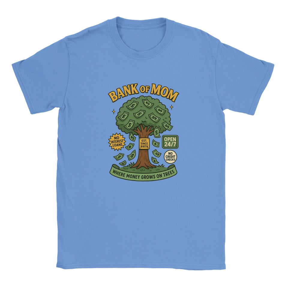 Funny Bank of Mom T-Shirt for Mothers – Soft Cotton Graphic Tee - KPAP Canada