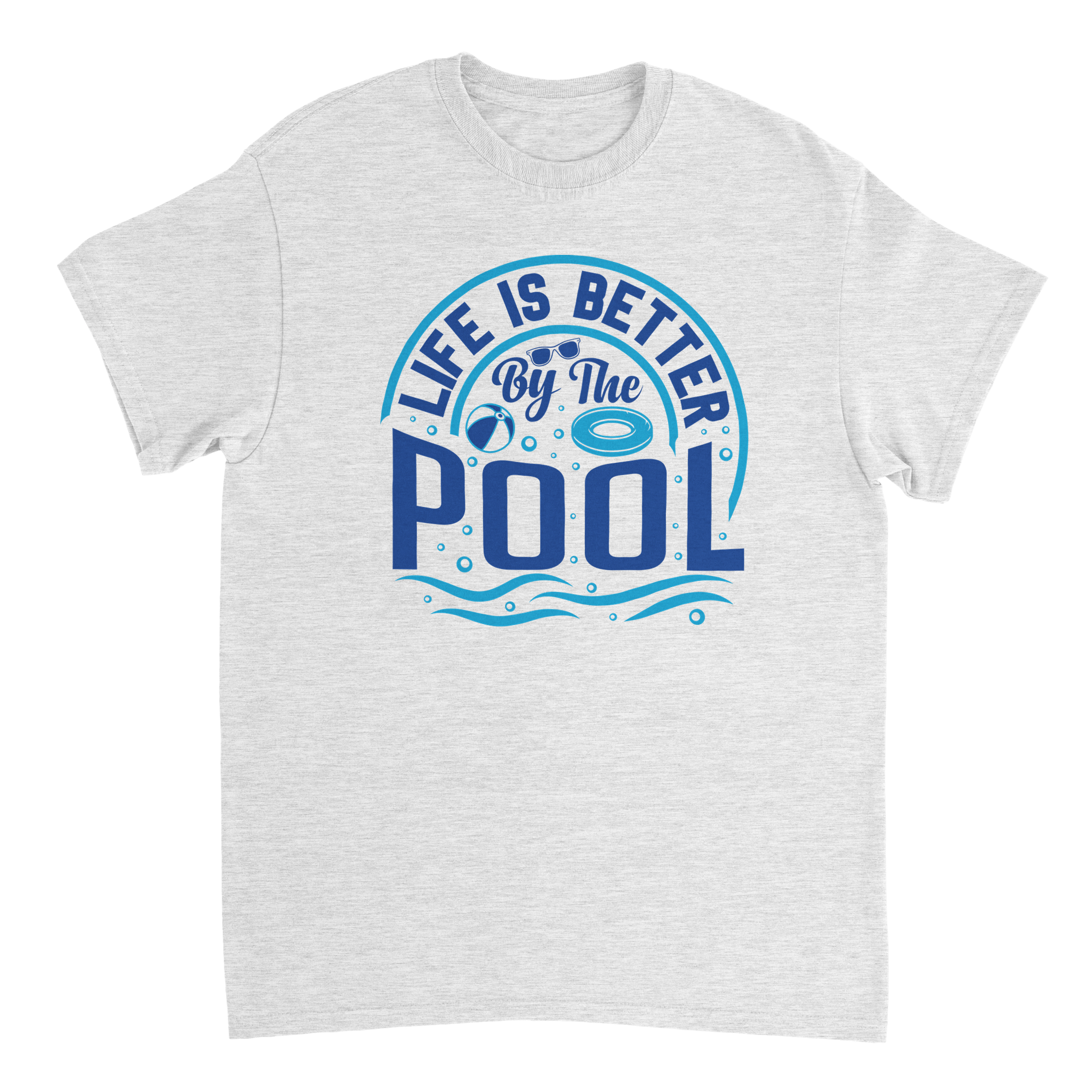 Life is Better by the Pool T-Shirt – Summer Vibes, Heavyweight Cotton, Classic Fit, Durable Casual Wear - KPAP Canada