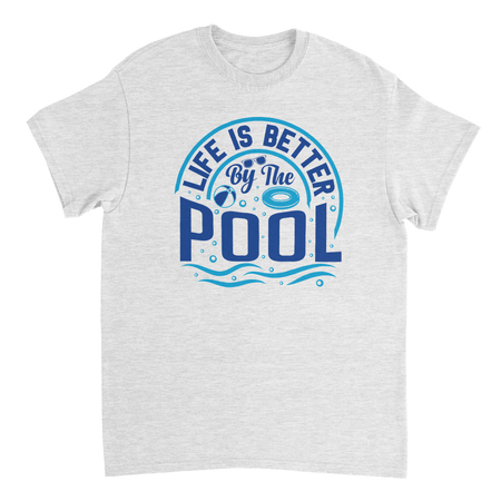 Life is Better by the Pool T-Shirt – Summer Vibes, Heavyweight Cotton, Classic Fit, Durable Casual Wear - KPAP Canada