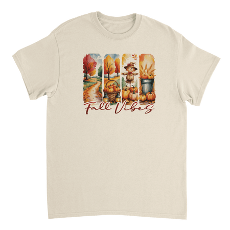 Autumn Harvest "Fall Vibes" T-Shirt – Heavyweight Cotton, Classic Fit, Durable Casual Wear - KPAP Canada