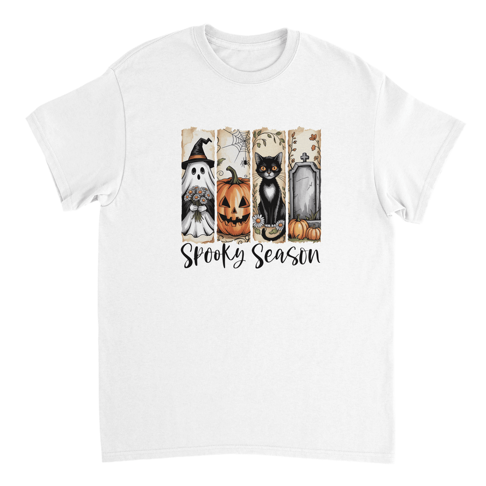 Autumn Spooks Cotton Tee – Twelve Cozy Shades for Halloween Fun - KPAP Canada