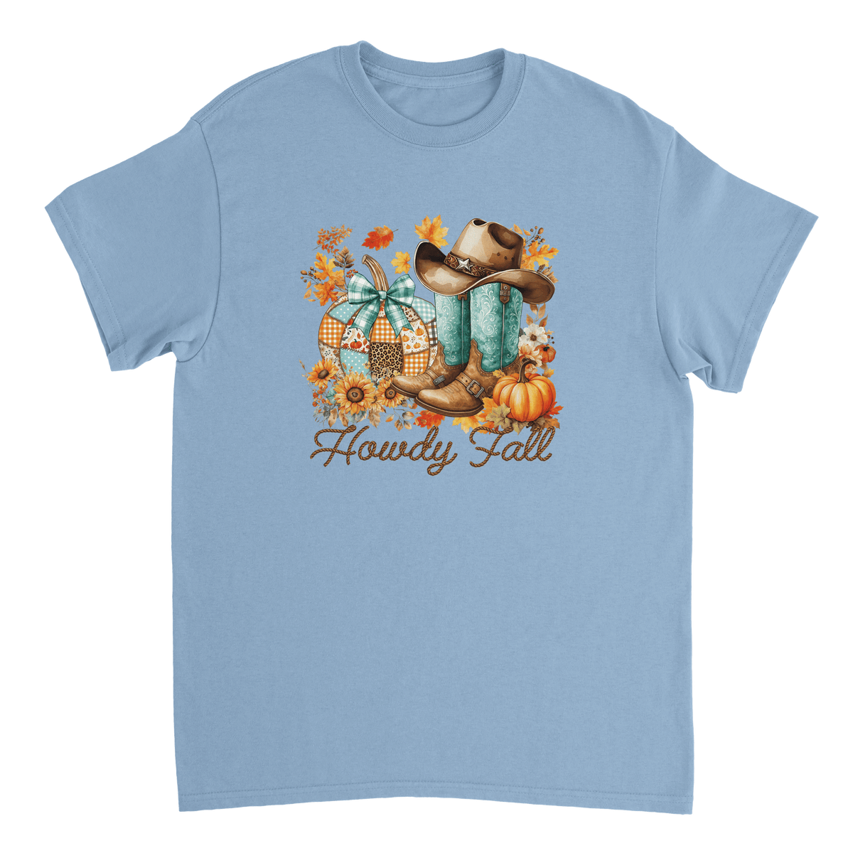 Howdy Fall Western T-Shirt – Rustic Autumn Cowboy Style, Heavyweight Cotton Tee for Dad - KPAP Canada