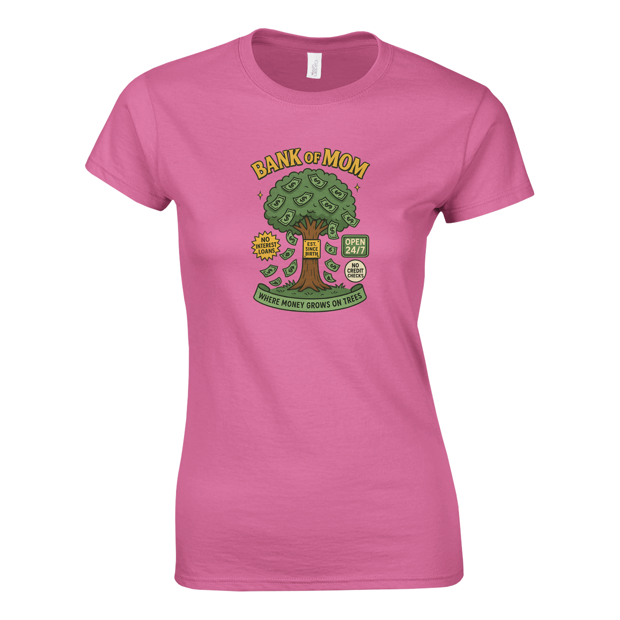 Ladies T-Shirt - Bank of Mom Design - KPAP Canada