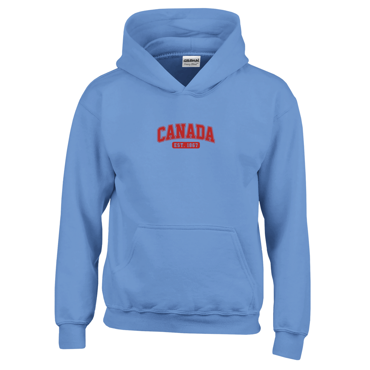 Canada Est. 1867 Kids Pullover Hoodie – Comfortable Heavy Blend Design - KPAP Canada