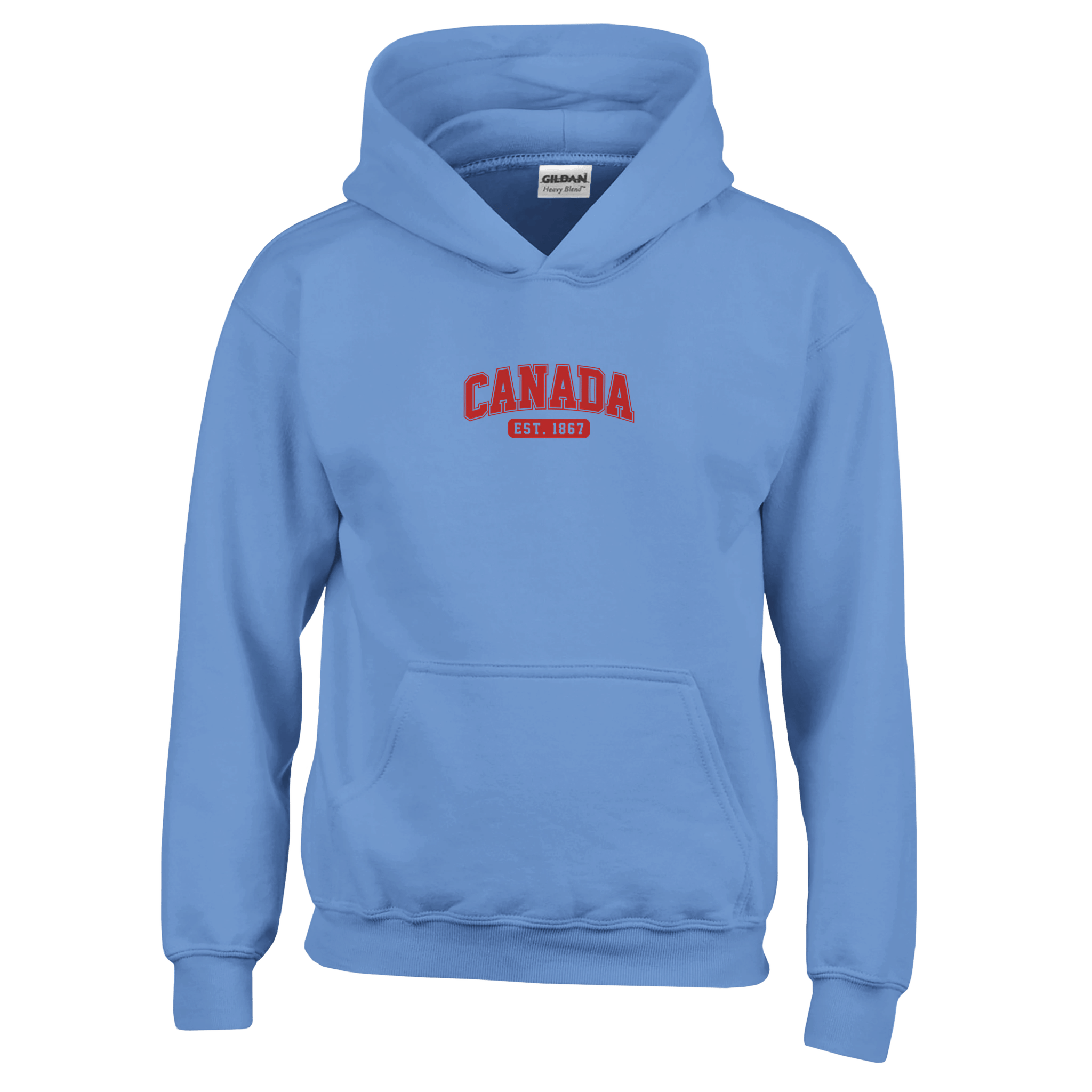 Canada Est. 1867 Kids Pullover Hoodie – Comfortable Heavy Blend Design - KPAP Canada