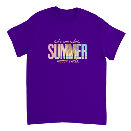 Endless Summer Vibes T-Shirt – Pastel Dreamscape, Premium Cotton, Classic Fit, Durable Casual Wear - KPAP Canada